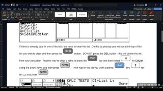 Entering Data into the TI-83/84