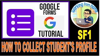 AUTOMATE YOUR STUDENTS PROFILE USING GOOGLE FORM / SCHOOL FORM 1 / SF1