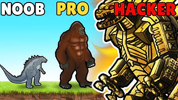 NOOB vs PRO vs HACKER in Kaiju Brawl