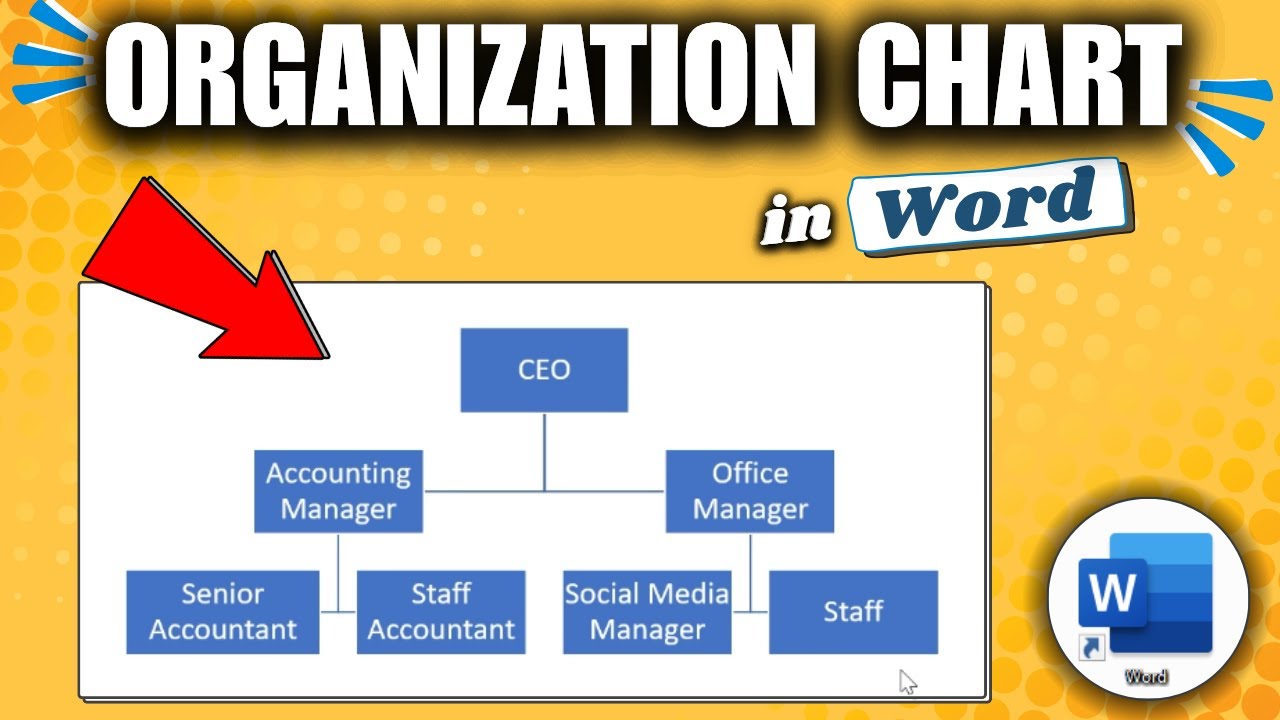 How to Make Organization Chart in Microsoft Word - YouTube