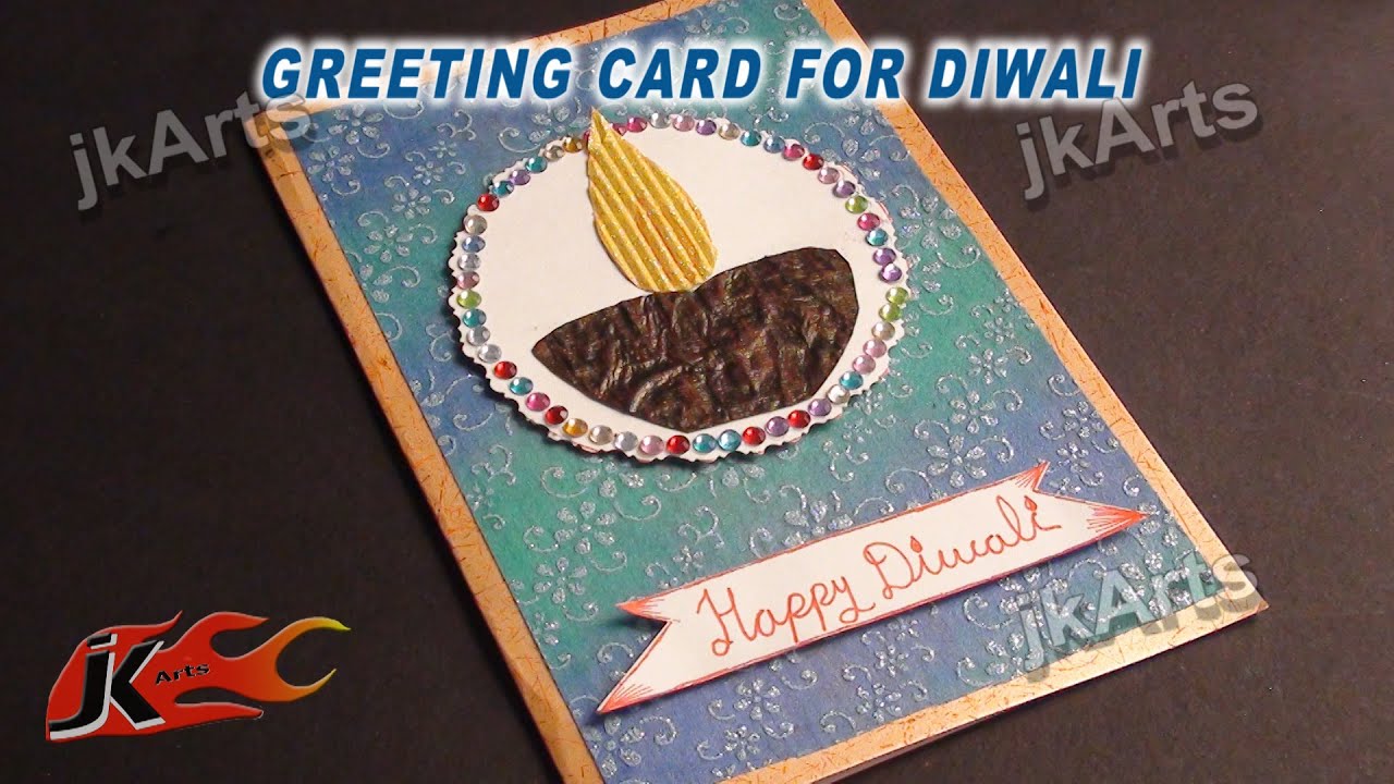 DIY Diwali Greeting Card  How to make  School Project 
