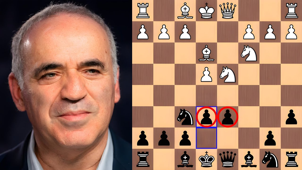 Kasparov is a BEAST with his bishops 