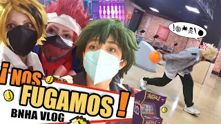 ¡NOS FUGAMOS DE CLASES para ir a JUGAR!  【BNHA Cosplay Vlog】