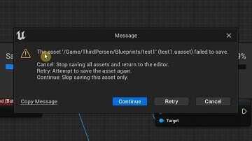 Fixing the "Failed to Save" Error in Unreal Engine