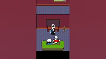 fanon Gaster meets canon skelebros #undertale #sans #papyrus #gaster #deltarune
