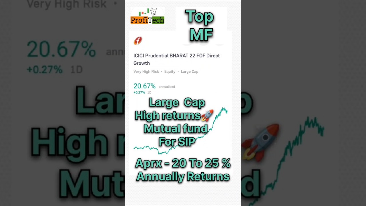 ICICI Bharat 22 , ETF , Mutual fund for long term  Mutual fund , best mutual fund for sip