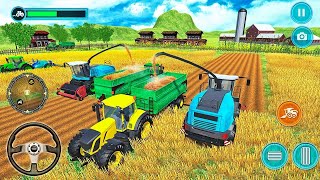 Brincando com trator na fazenda jogos android screenshot 2