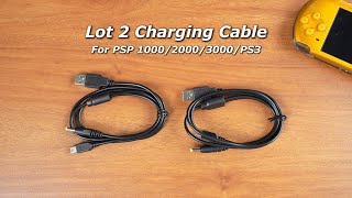 Mcbazel Lot 2 Charging Cable for PSP 1000/2000/3000/PS3