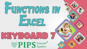 Grade 7 Computer/Keyboard Lecture 1 Functions in Excel by PIPS School System HFD