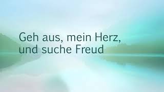 Geh aus, mein Herz, und suche Freud - Klavierbegleitung und Text zum Mitsingen