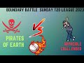 Live pirates of earth vs invincible challenger    boundary battle sunday  t 20 league 2024 