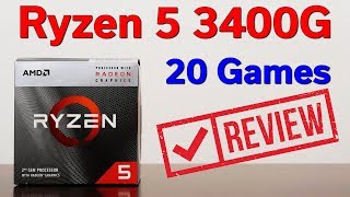 Ryzen 5 3400G — 20 Games Tested — No Graphics Card ...