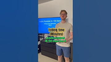 Learn Russian in 150 days: Day 8 telling time minutes #russian #learnlanguages #polyglot