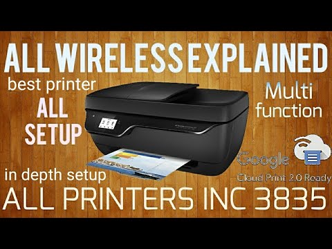 Hp Deskjet 3835 Ink Advantage Wireless Indepth Review Setup All Functions Explained Youtube
