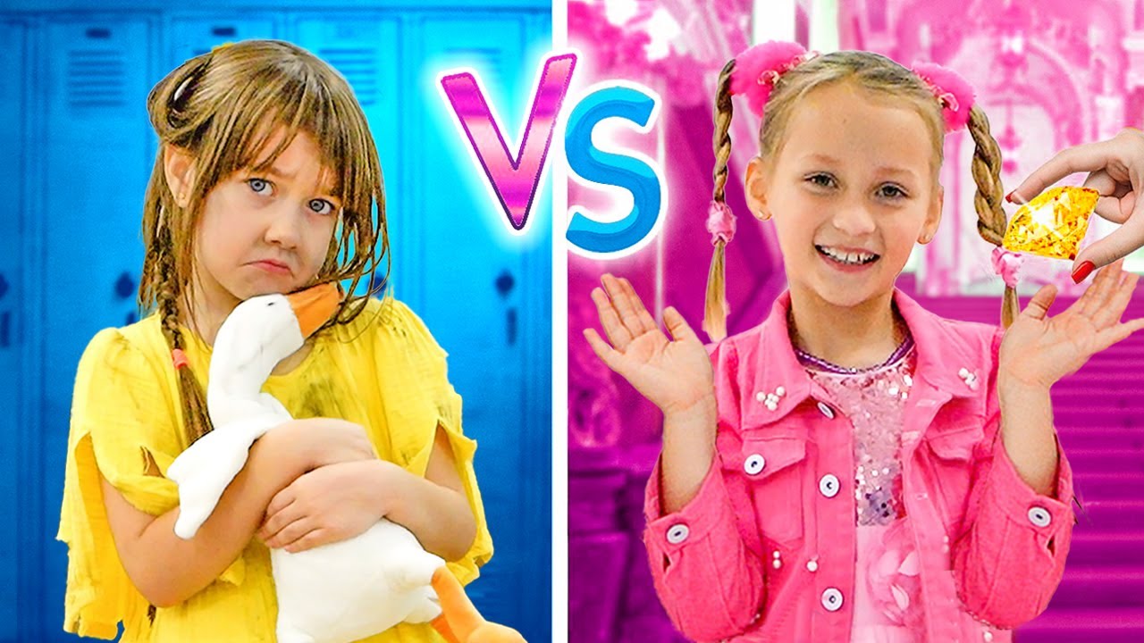 가난한 소녀 vs 부자 소녀 - 다양성에 관한 어린이 이야기