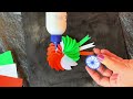Republic day activity for school competition 😱 /tricolour badge making ideas /republic day project