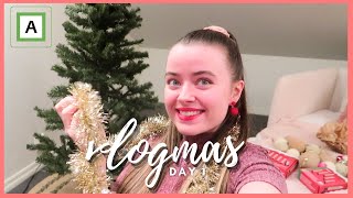 🎄VLOGMAS #1 day 1 | getting up my christmas tree + decorating for xmas