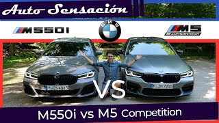 Comparativa BMW M550i xdrive  2021 vs BMW M5 Competition 2021.  ¿Merece la pena el M5