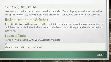 How to Use WinActivate with ControlSend in AutoHotkey