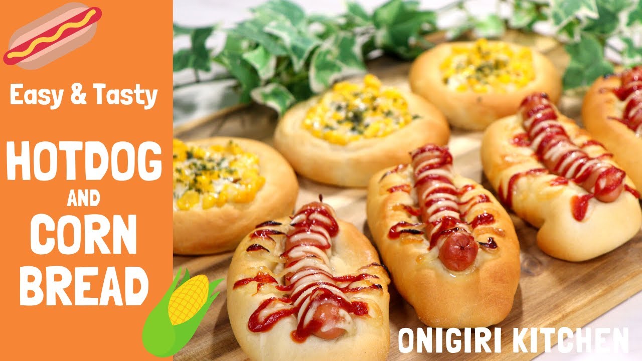How to make Hotdog & Corn Mayonnaise Bread - Japanese Home Made