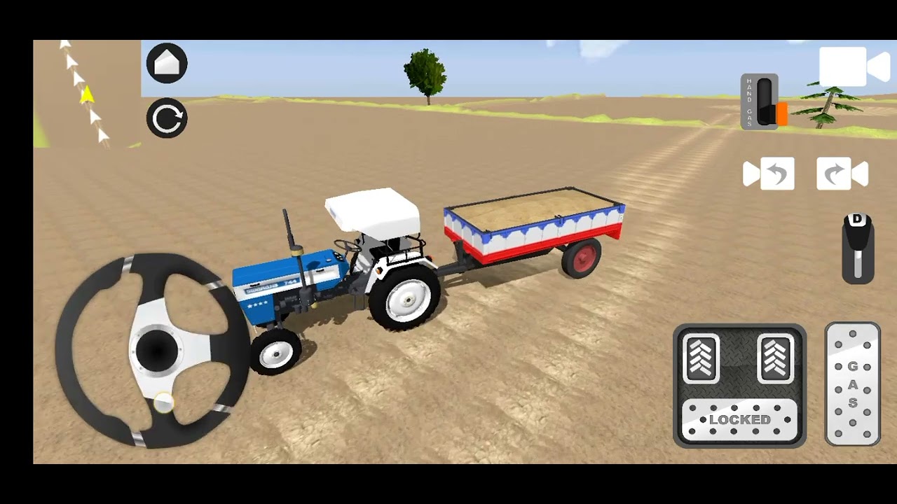Tractor jcb game play video amazing android gaming👉👉🏁🏁😆 viral 