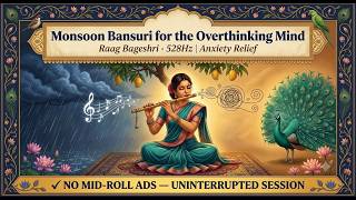 When Overthinking Won't Quiet 🌧️ Raag Bageshri 528Hz | Bansuri for Anxiety Relief 《No Mid-Roll Ads》 screenshot 3