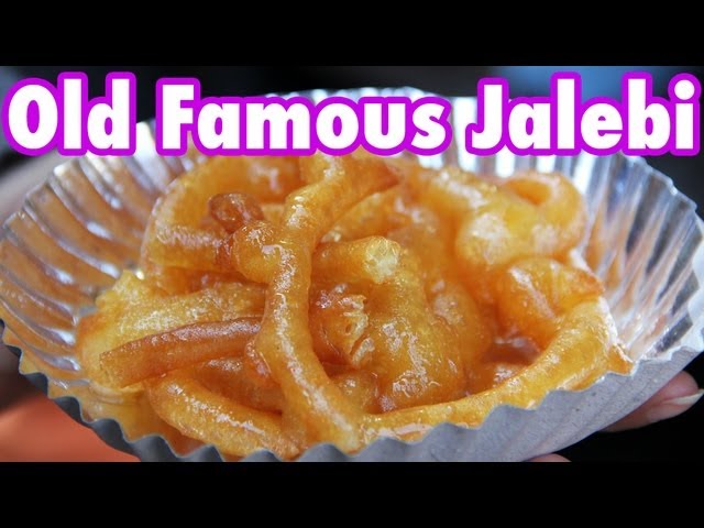 Old Famous Jalebi Wala - Indian donuts dripping with sweet syrup! | Mark Wiens