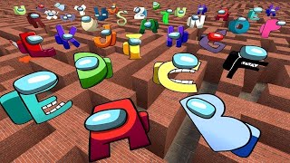 DESTROY ALL VERSION 3D ALPHABET LORE FAMILY in BIG MAZE - Garry's Mod