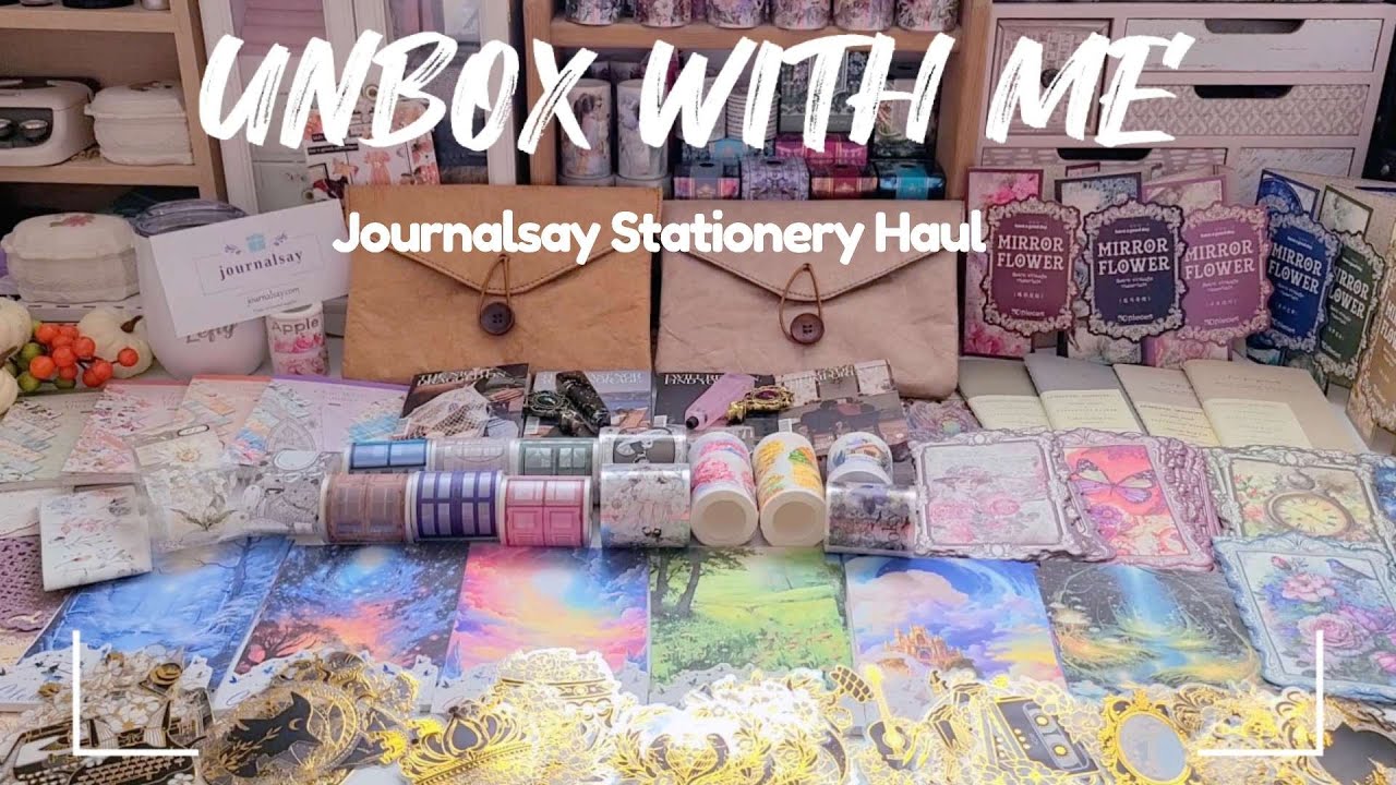 ASMR Unboxing | Huge Stationery Haul from @journalsay