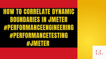 How to correlate dynamic boundaries in jmeter #performanceengineering #performancetesting