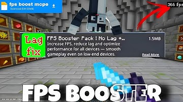 Best FPS BOOST Mod For MCPE 1.21+ (NO LAG + Smooth Gameplay)