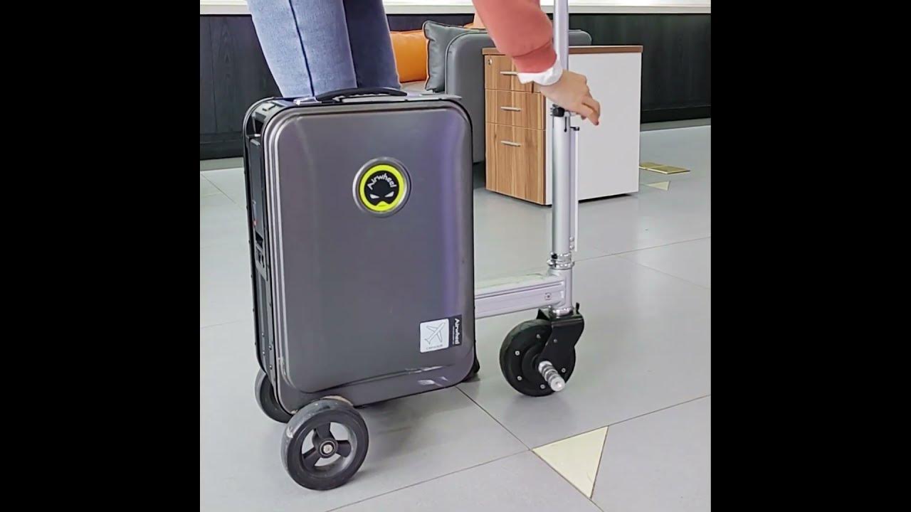 Airwheel SE3S Smart Rideable Suitcase Electric Luggage Scooter For Travel  (pink)