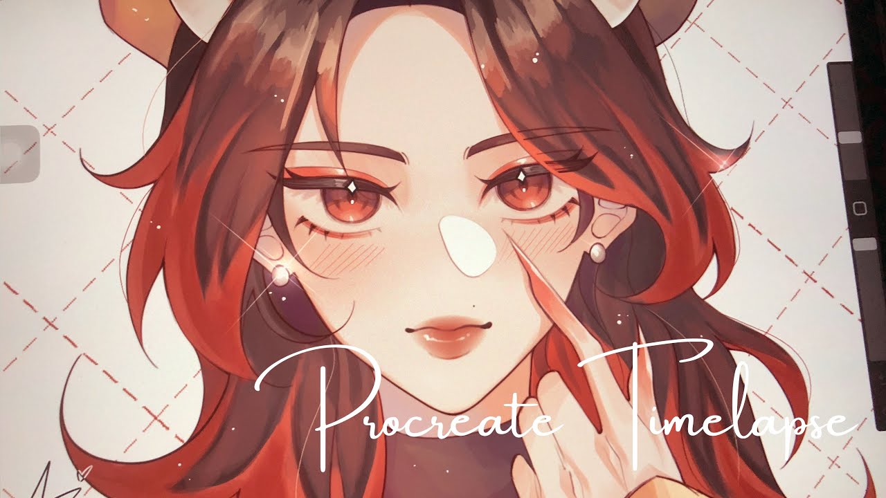 Procreate Timelapse ↬ DTIYS Art prize for a friend - YouTube