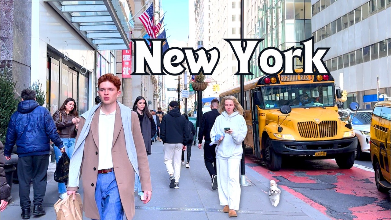 4K New York City Walking Tour | Downtown Manhattan, Wall Street & the Financial District