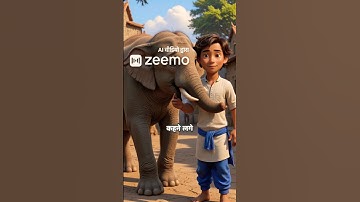 "हाथी और किसान की दोस्ती🦣👳 #AIVideo​ #TextToVideoAI​ #FreeAIVideoMaker​ ​   #YouTube #HindiTutorial