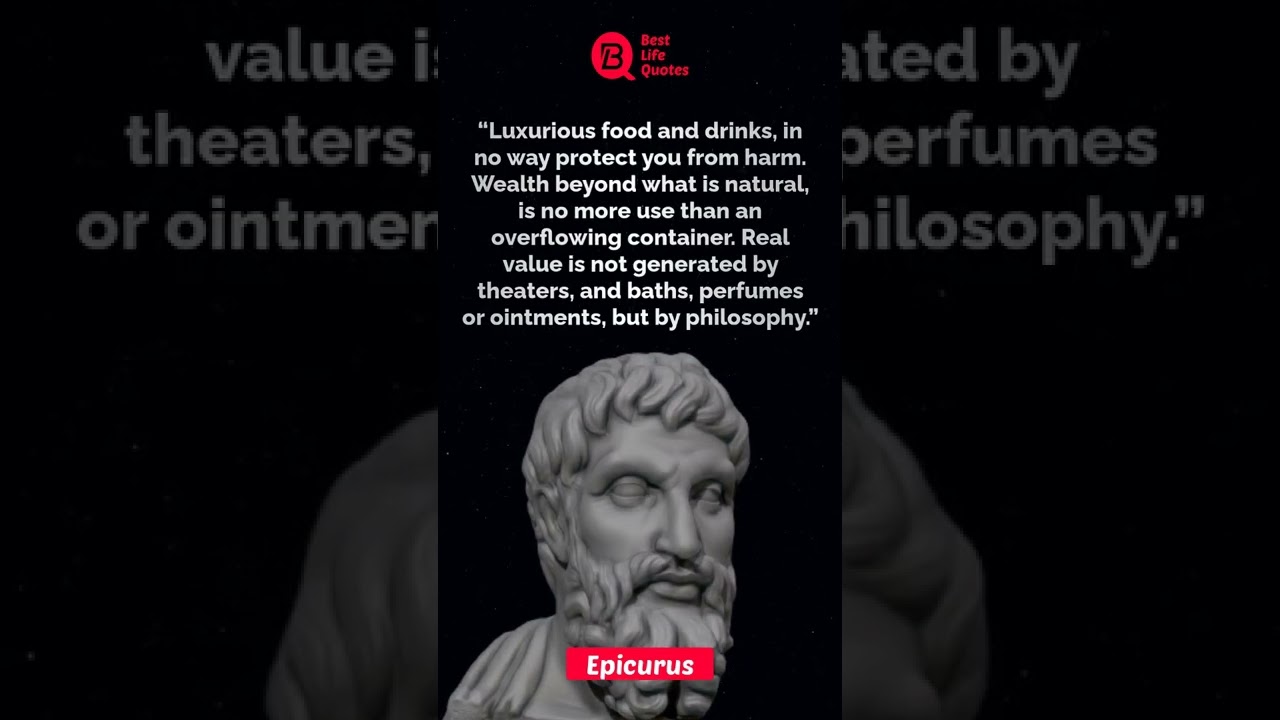 Luxurious food and drinks | Epicurus Mill Quotes | whatsapp status | 