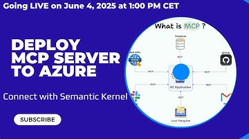 Step-by-Step: Deploy MCP Server to Azure & Connect with Semantic Kernel