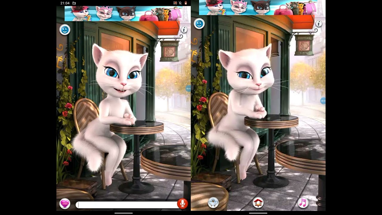 Talking Angela old version normal mode vs child mode (1)