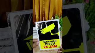 acrylic pantauan CCTV boyqo #diy #dekor #dekorkrasak #praktis #murah #fyp