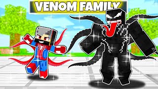 Having A VENOM FAMILY in Minecraft! (Hindi)