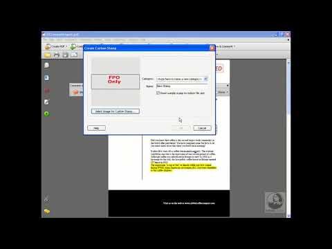 Acrobat Tutorial - Creating custom dynamic stamps