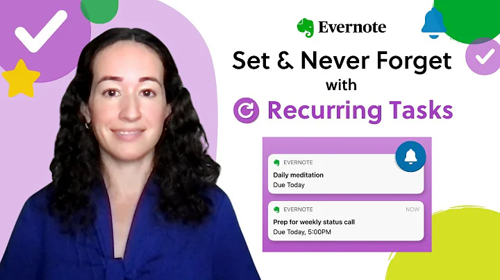 Set and never forget with recurring tasks in Evernote!