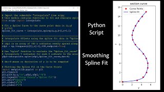Python Tutorial: How to Read Data File, Fit Spline, & Integrate (Calc. Ship Hull Section Properties)