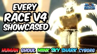 Human Race V4 Showcase Full Awakened #bloxfruits #roblox #fyp, shark v4  showcase