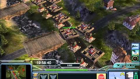 Gameplay C&C Zero hour Contra 007 Super Weapons