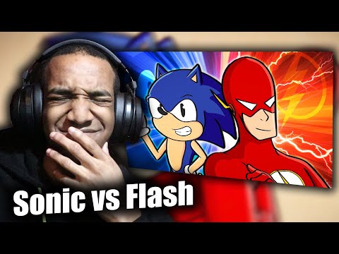 Sonic Fan Reacts to Sonic vs Flash Rap Battle Reaction.. (from Freshy Kanal)