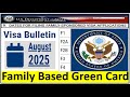 Visa Bulletin August 2025 For Family Based Green Card F1 F2A F2B F3 And F4 Visas Visa Bulletin August 2025 For Family Based Green Card F1 F2A F2B F3 And F4 Visas