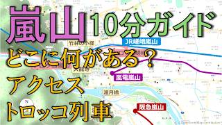 嵐山観光コースの参考に【10分ガイド】アクセス・位置関係・トロッコ列車の座席選び