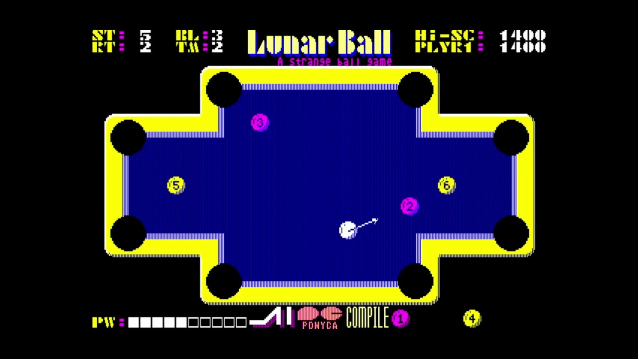 Lunar Ball ルナーボール Lunar Ball (ルナーボール) for the NEC PC-88 - YouTube