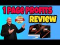 1 Page Profits Review - ⚠️STOP ⚠️DON'T BUY 1 PAGE PROFITS UNTIL YOU SEE THIS! 🔥$1284 BONUS 🔥